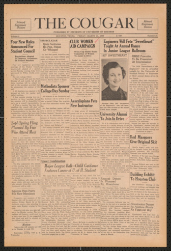 The Cougar, Vol. 4, No. 21, March 11, 1938
