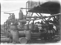 Machinery at an oil well in Brazoria County