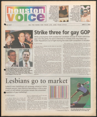 Houston Voice, No. 1017, April 21, 2000