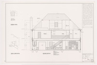 Job 96-11, 1509 Nantucket Drive, Sheet 11: Building section and stair detail