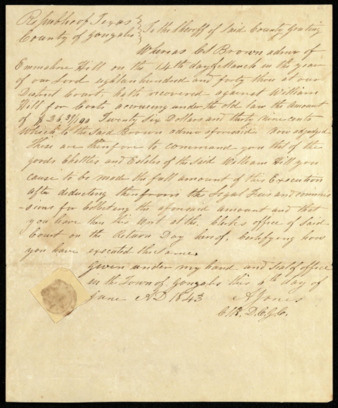 Execution of last will and testament with an appraisal of court costs