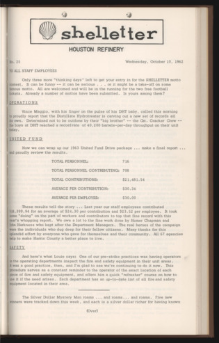 Shelletter, No. 25, October 10, 1962