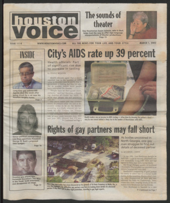 Houston Voice, No. 1114, March 1, 2002