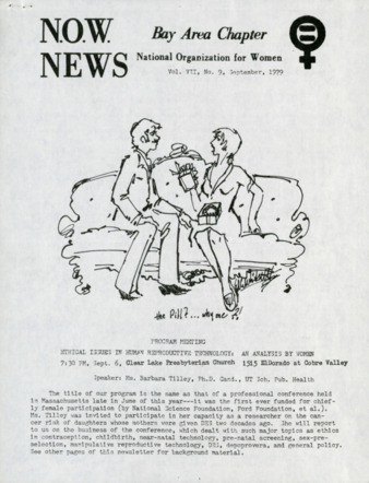 NOW News Bay Area Chapter, Vol. 7, No. 9, September 1979