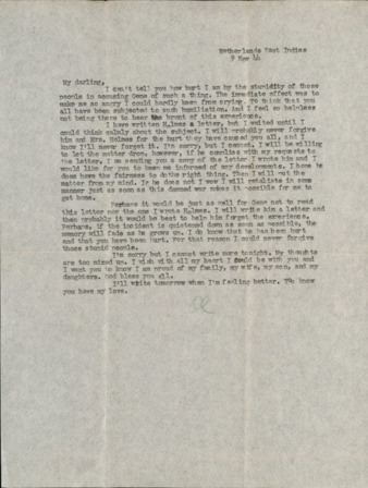 Letter from Capt. O. C. McDavid to Inez McDavid, 1944 November 9