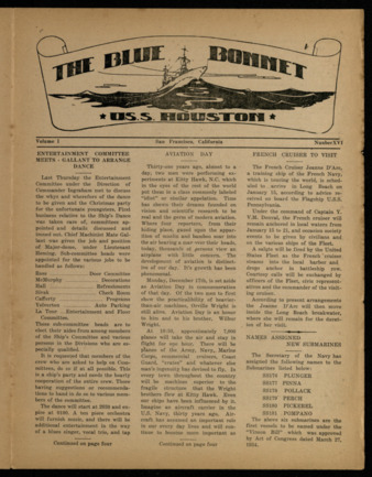 The Blue Bonnet, Vol. 1, No. 16, December 15, 1934