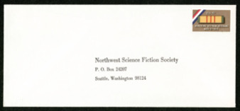 Envelope addressed to Northwest Science Fiction Society