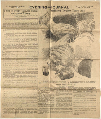Editorial page of the Evening Journal, New York, July 20, 1918