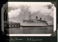 The Aloha Tower and the SS Lurline