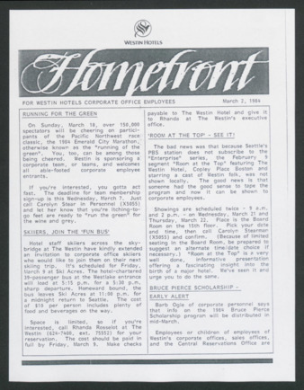 Homefront, March 2, 1984