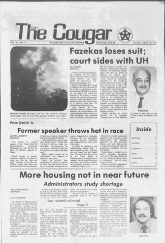 The Daily Cougar. Vol. 44, No. 8, September 5, 1977.