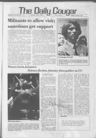 The Daily Cougar. Vol. 46, No. [125], April 14, 1980.