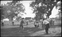 Group of people playing baseball