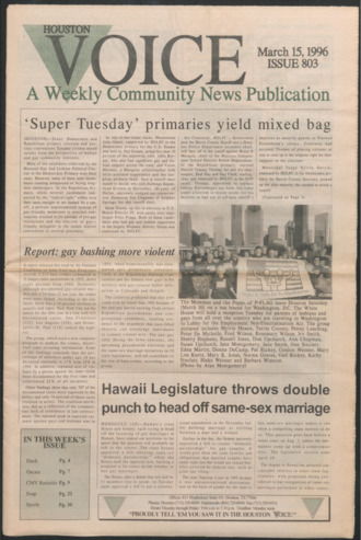 Houston Voice, No. 803, March 15, 1996