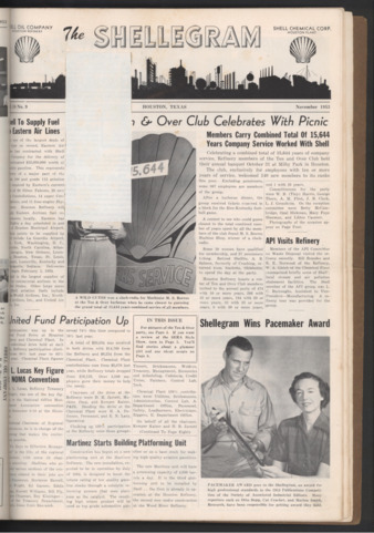 The Shellegram, Vol. 18, No. 9, November 1953