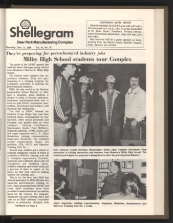 Shellegram, Vol. 45, No. 39, December 11, 1980