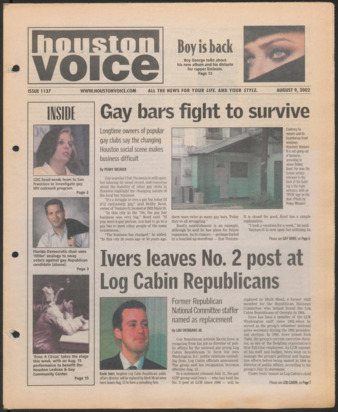 Houston Voice, No. 1137, August 9, 2002