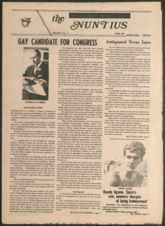 The Nuntius, Vol. 2, No. 4, April 1971
