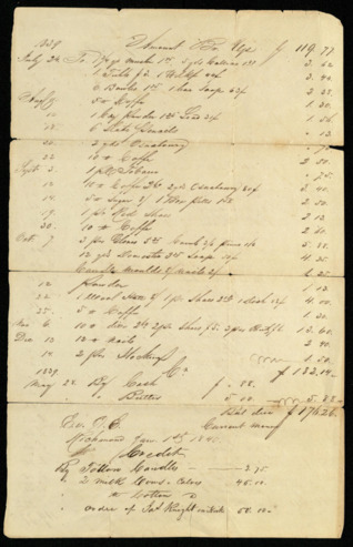 Bill from Swante M. Swenson to Martha Scott