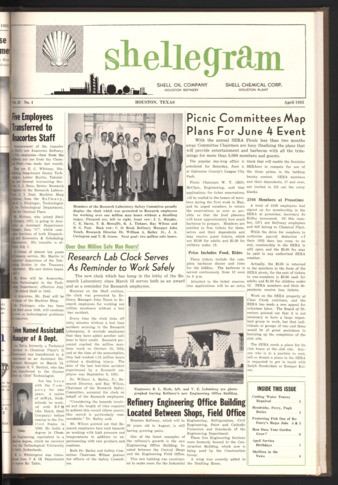 Shellegram, Vol. 20, No. 4, April 1955