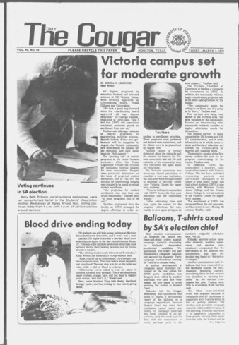 The Daily Cougar. Vol. 44, No. 84, March 2, 1978.