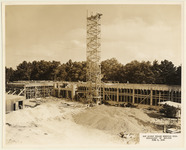 Construction phase of the Roy G. Cullen Memorial Building