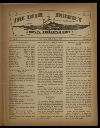The Blue Bonnet, Vol. 2, No. 10, March 9, 1935