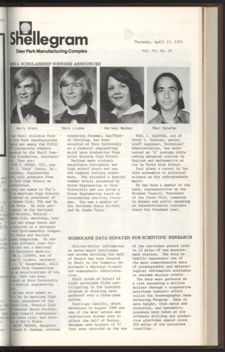 Shellegram, Vol. 40, No. [15], April 17, 1975