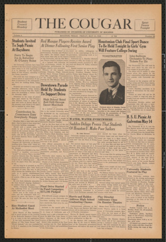 The Cougar, Vol. 4, No. 30, May 13, 1938