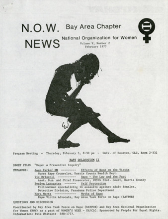 NOW News Bay Area Chapter, Vol. 5, No. 2, February 1977