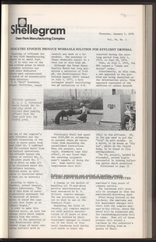 Shellegram, Vol. 40, No. 1, January 2, 1975