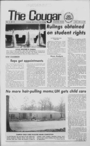 The Daily Cougar. Vol. 41, No. 59, January 24, 1975.