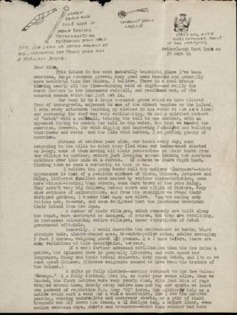 Letter from Capt. O. C. McDavid to "Kids," 1944 September 28