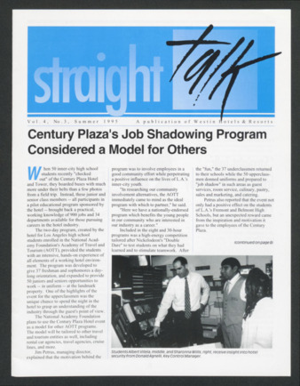 Straight Talk, Vol. 4, No. 3, Summer 1995