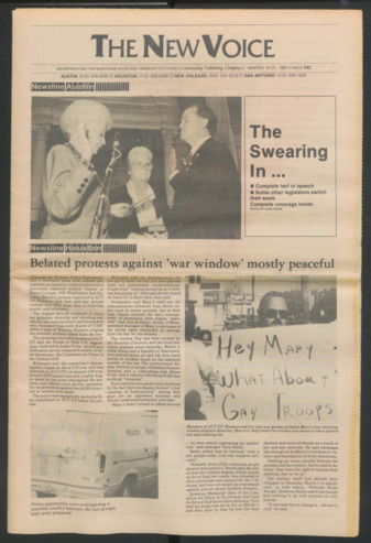 The New Voice, No. 542, March 15-21, 1991