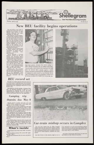 Shellegram, Vol. 46, No. 18, April 30, 1981