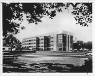 Architectural drawing of the University of Houston Science Center