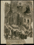 Depiction of fire at Mexico City Cathedral
