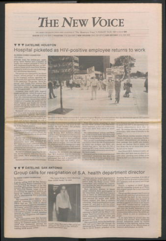 The New Voice, No. 564, August 16-22, 1991