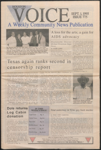 Houston Voice, No. 775, September 1, 1995