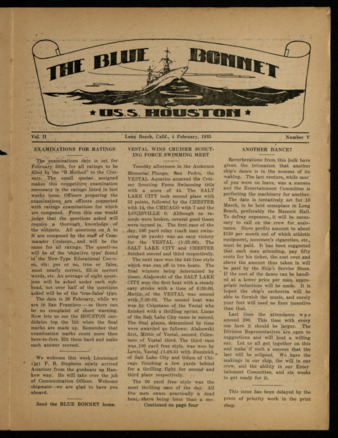 The Blue Bonnet, Vol. 2, No. 5, February 4, 1935