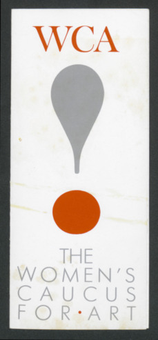 Women's Caucus for Art membership pamphlet