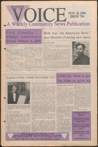 Houston Voice, No. 734, November 18, 1994
