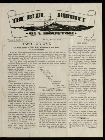 The Blue Bonnet, Vol. 3, No. 9, August 1, 1940