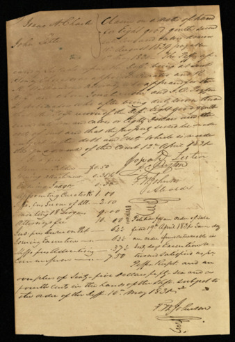 Claim and judgment on a note