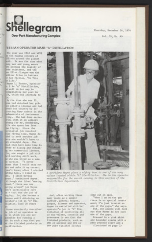 Shellegram, Vol. 39, No. 49, December 26, 1974