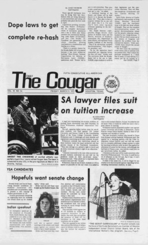 The Daily Cougar. Vol. 39, No. 84, March 9, 1973.