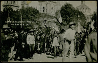 President Madero arrives at the presidential palace