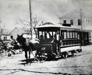 Mule drawn streetcar