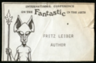 Third International Conference on the Fantastic in the Arts Folder, Name Tag